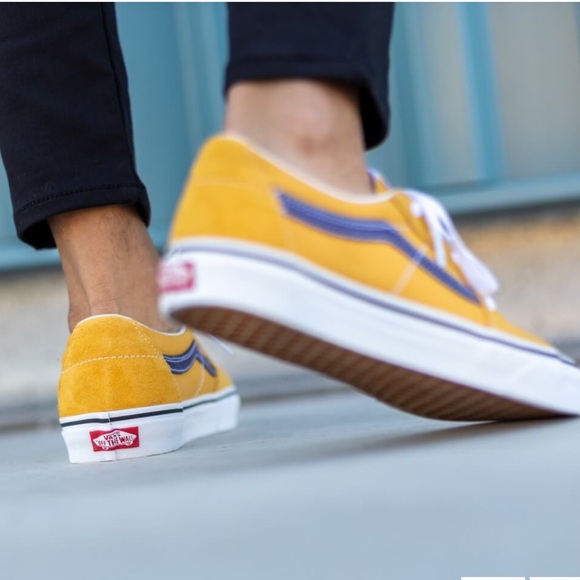 🔥 VANS SK8 LOW HONEY GOLD PURPLE SNEAKERS FOR MEN 🔥 - Picture 3 of 10